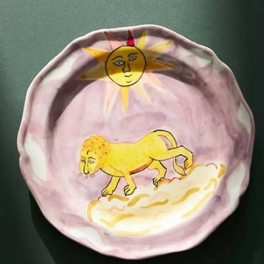 Anthropologie Claudia Rankin Celestial Dessert Plate
